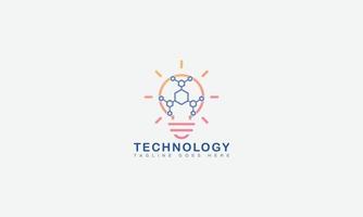 Technology Logo Design Template Vector Graphic Branding Element