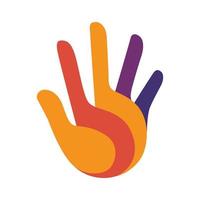 Hand logo vector