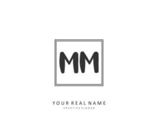 Mm Letter Logo Mm Logo Vector Stock Vector (Royalty Free) 1609979119