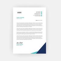 Simple and creative letterhead template design  a4 size vector