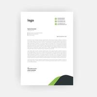 Simple and creative letterhead template design  a4 size vector