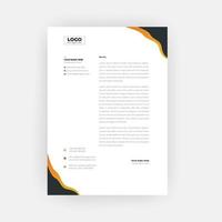 Simple and creative letterhead template design  a4 size vector