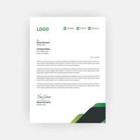 Simple and creative letterhead template design  a4 size vector