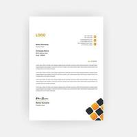 Simple and creative letterhead template design  a4 size vector