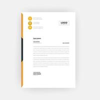 Simple and creative letterhead template design  a4 size vector