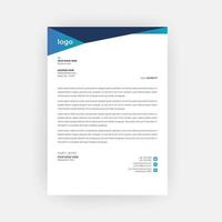 Simple and creative letterhead template design  a4 size vector