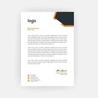 Simple and creative letterhead template design  a4 size vector