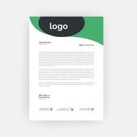 Simple and creative letterhead template design  a4 size vector