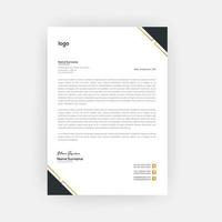 Simple and creative letterhead template design  a4 size vector