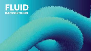 Trend fashion fur texture fluid gradient 3d wool abstract background vector