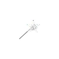 magic wand icon with vector illustration template