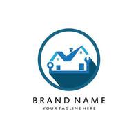 vector logo design illustration construction, home improvement and building logo design template