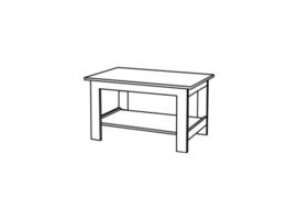 mesa vector diseño y ilustración. mesa vector diseño y describir. mesa aislado blanco antecedentes.
