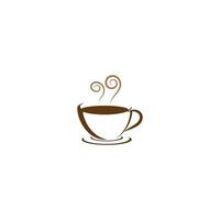 coffee cup logo with vector style template