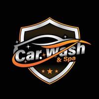 Car wash auto spa logo design emblem template inspiration vector