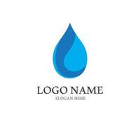 Water drop logo, a logo with a concept style vector illustration template on a white isolated background.