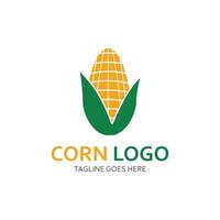 maíz granja resumen diseño logo modelo. vector