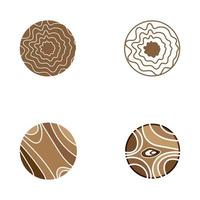 wood logo based design vector template