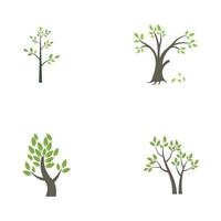 tree logo design with template vector concept