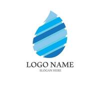 Water drop logo, a logo with a concept style vector illustration template on a white isolated background.