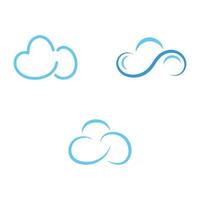 Cloud template vector