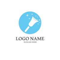 cleaning logo with vector illustration symbol template