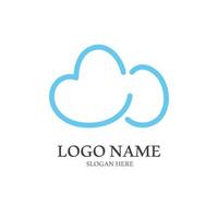 Cloud template vector