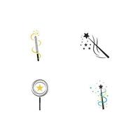 magic wand icon with vector illustration template