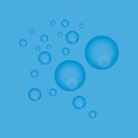 Natural realistic bubble design template vector