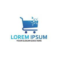 cart shop logo icon with vector template