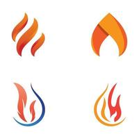 blazing fire, embers, fireball logo and symbol vector image. with template illustration editing.