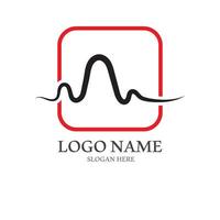 Heart beat logo or pulse line logo for medical medicine with modern vector illustration concept.