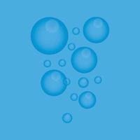 Natural realistic bubble design template vector