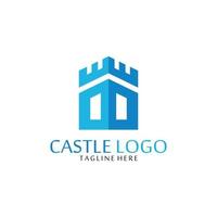 vector castle logo icon template