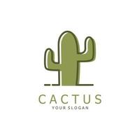 Cactus Creative Logo Template. Vector Illustration icon.