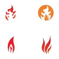 blazing fire, embers, fireball logo and symbol vector image. with template illustration editing.