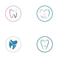 Ilustración de vector de plantilla de logotipo dental