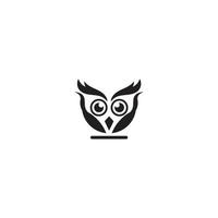 owl logo with template vector style