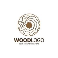 wood logo based design vector template