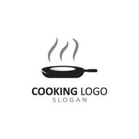 utensilios logo para Cocinando con concepto vector modelo