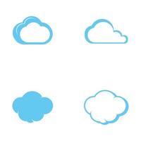 Cloud template vector