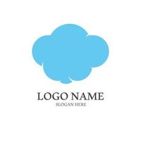 Cloud template vector