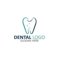 Ilustración de vector de plantilla de logotipo dental