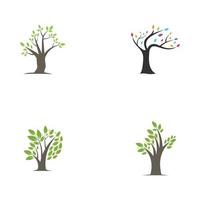 tree logo design with template vector concept