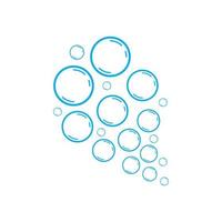 Natural realistic bubble design template vector