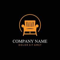 Furniture Logo Template. Creative Symbol for Furniture Company. vector