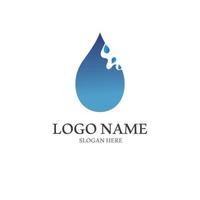 Water drop logo, a logo with a concept style vector illustration template on a white isolated background.