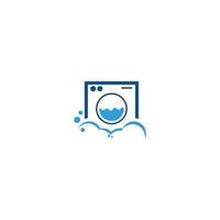 laundry logo icon with vector illustration template