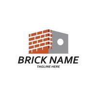 Brick wall icon vector