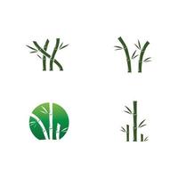 icono de vector de plantilla de logotipo de bambú